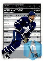 2023-24 Upper Deck Series 1 Stat Box Fillers #SB-24 Auston Matthews - Toronto